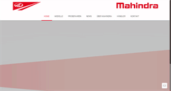 Desktop Screenshot of mahindra-austria.at